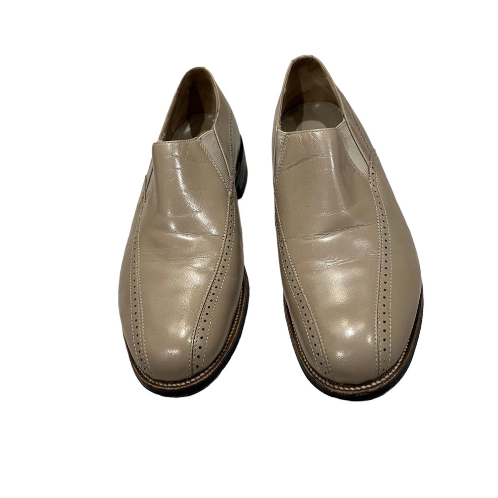 Stacy Adams Madison Taupe Leather Slip On Loafer, Sz 7.5 - Picture 5 of 13
